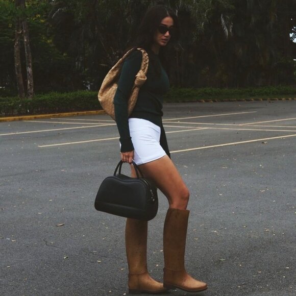 Two Malbon Golf Womens Legging Bike Shorts - Picture 6 of 6